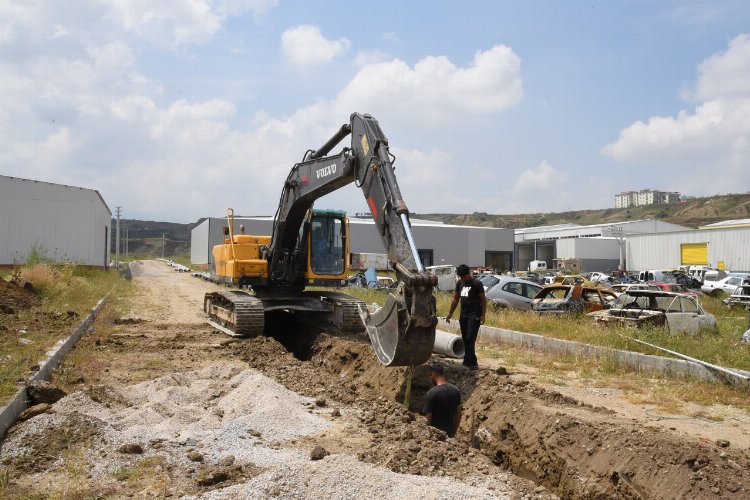 Manisa Turgutlu'da sanayi esnafının altyapı sorunu gideriliyor -