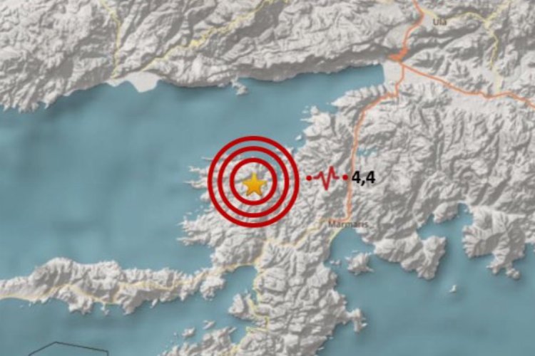 Marmaris'te 4,4 büyüklüğünde deprem! -