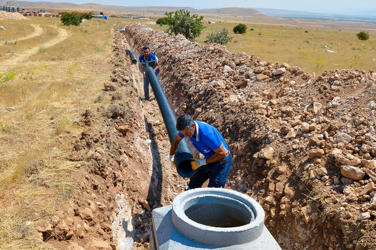 MASKİ'den Yazıhan Çivril'e 6 bin metre altyapı -