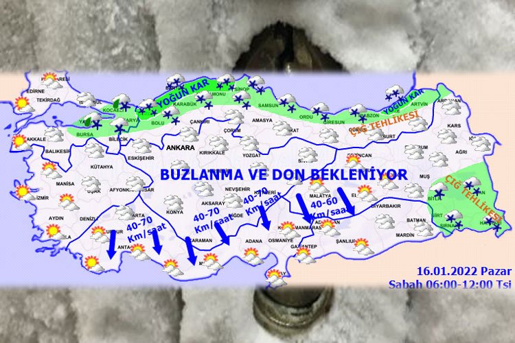 Meteoroloji'den buzlanma ve don uyarısı -