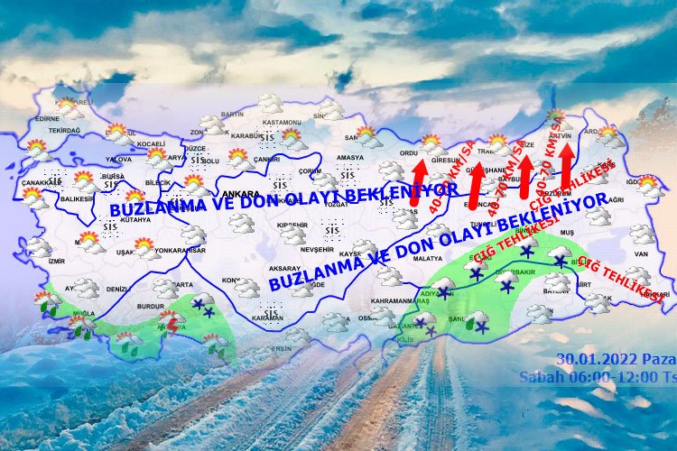 Meteoroloji'den Doğu Karadeniz'de çığ riski! -