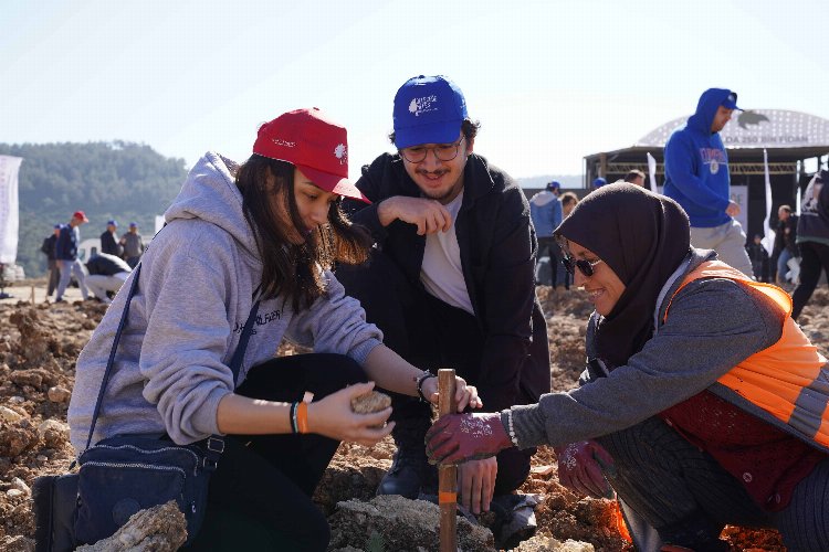 Milas’taki eski maden sahası yeşertildi -