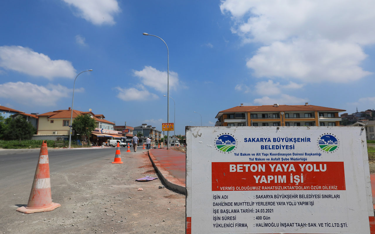 Sakarya’da Beşköprü Caddesi nakış gibi işleniyor