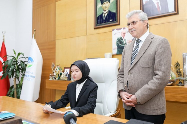 Sakarya'nın çocuk başkanı 'proje' mesajı verdi -