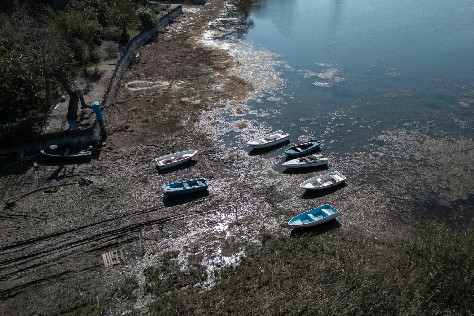 Sapanca Gölü’nün son hali böyle görüntülendi -