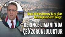 Sertif Gökçe; Derince Limanı’nda ÇED zorunluluktur