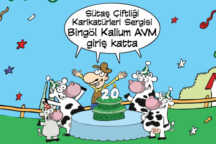 'Sütaş Çiftliği Karikatürleri' Bingöl'de sergileniyor -