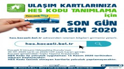 TOPLU TAŞIMADA HES KODLU BİNİŞLER 16 KASIM’DA BAŞLIYOR