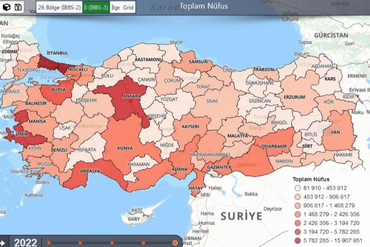 TÜİK grid düzeyde nüfus istastistiklerini erişime açtı -