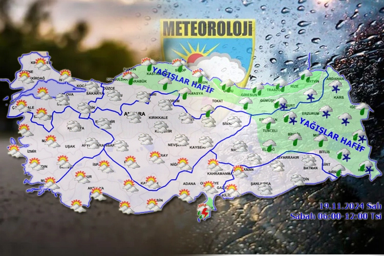 Türkiye geneli parçalı ve çok bulutlu... Doğu'da yağış var -