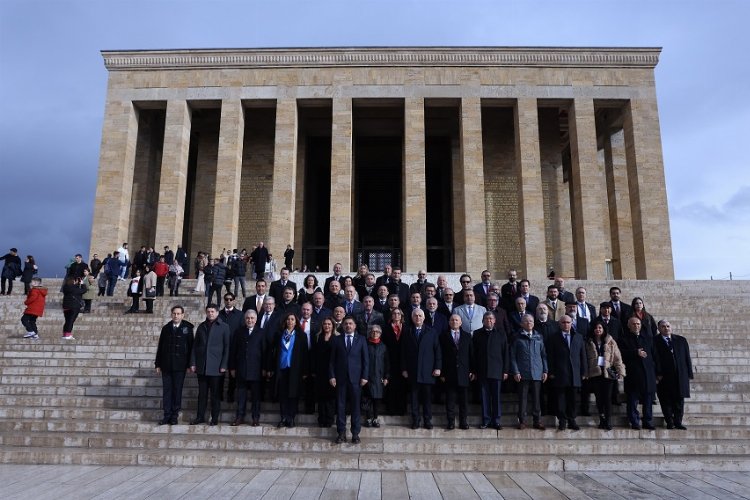 TÜRKONFED 100. Yıl Zirvesi için Anıtkabir'de -