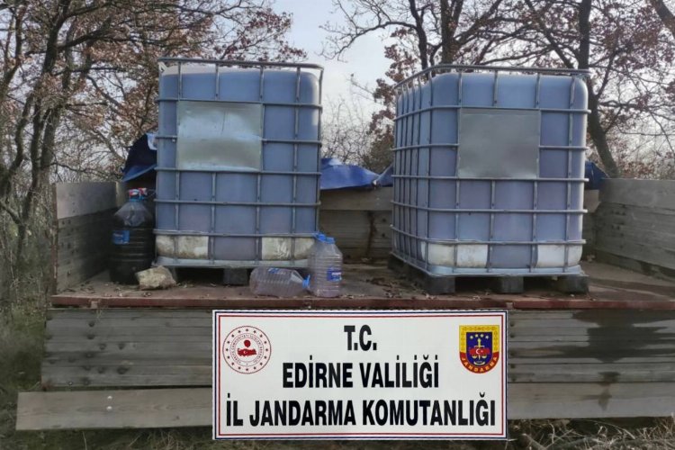 Uzunköprü'de 2 bin 200 litre kaçak içki -