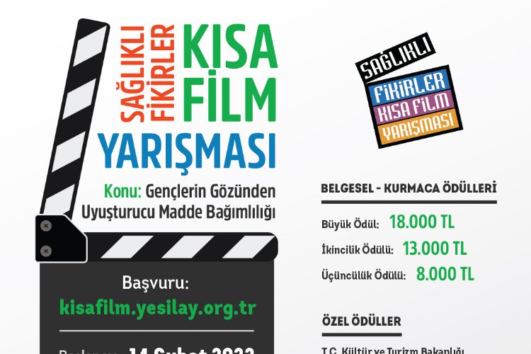 Yeşilay’ın Sağlıklı Fikirler Kısa Film Yarışması için başvurular başladı -