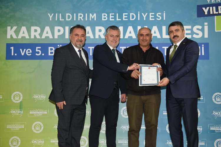 Yıldırım'da bin 503 hak sahibine tapuları teslim edildi -