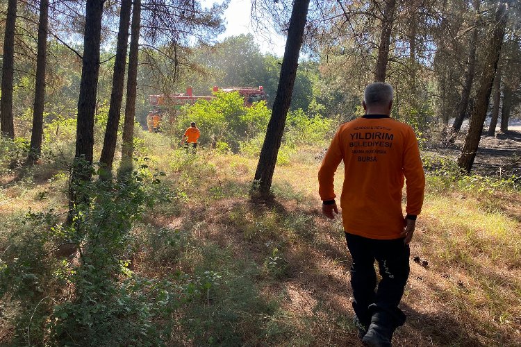 Yıldırım'dan söndürme çalışmalarına destek -