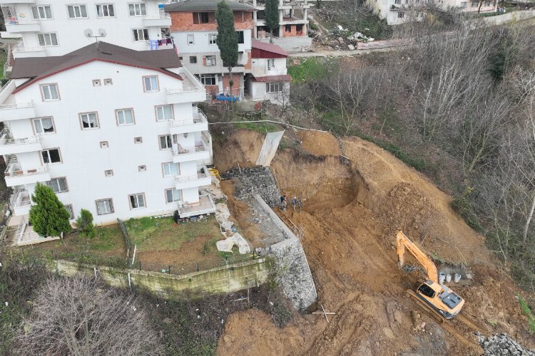 Toprak kayan alan güvenli hale getirildi -