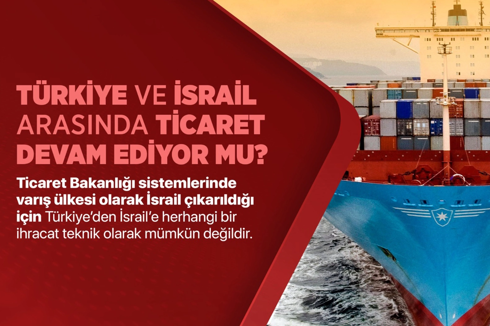 Türkiye'nin İsrail ile ticareti sürüyor mu? İşte yanıtı... -