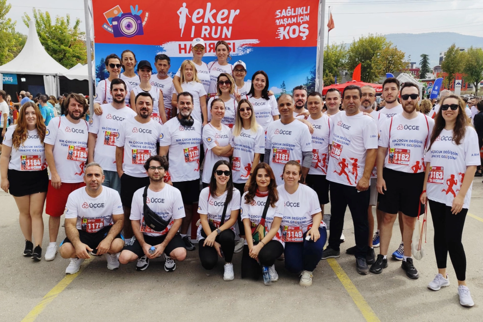 ÜÇGE de 'Eker I Run Koşusu'nda iyilik peşinde koştu -